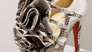 Christian Louboutin Creates Sky High, Obscene, Snake Stilettos